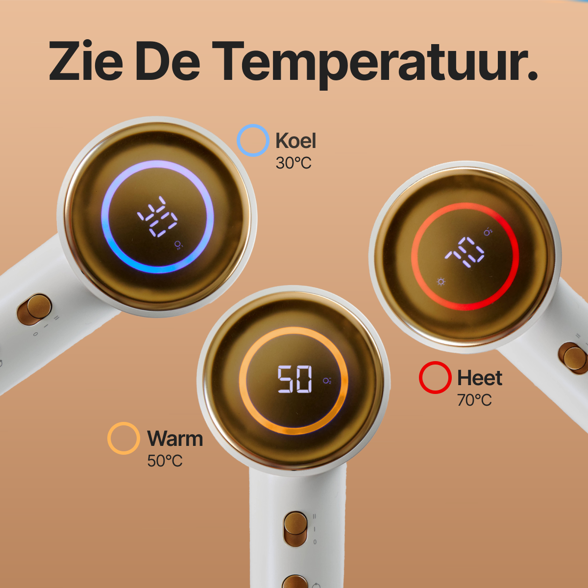 Label AirWave - High Speed Föhn + 1 Opzetstuk