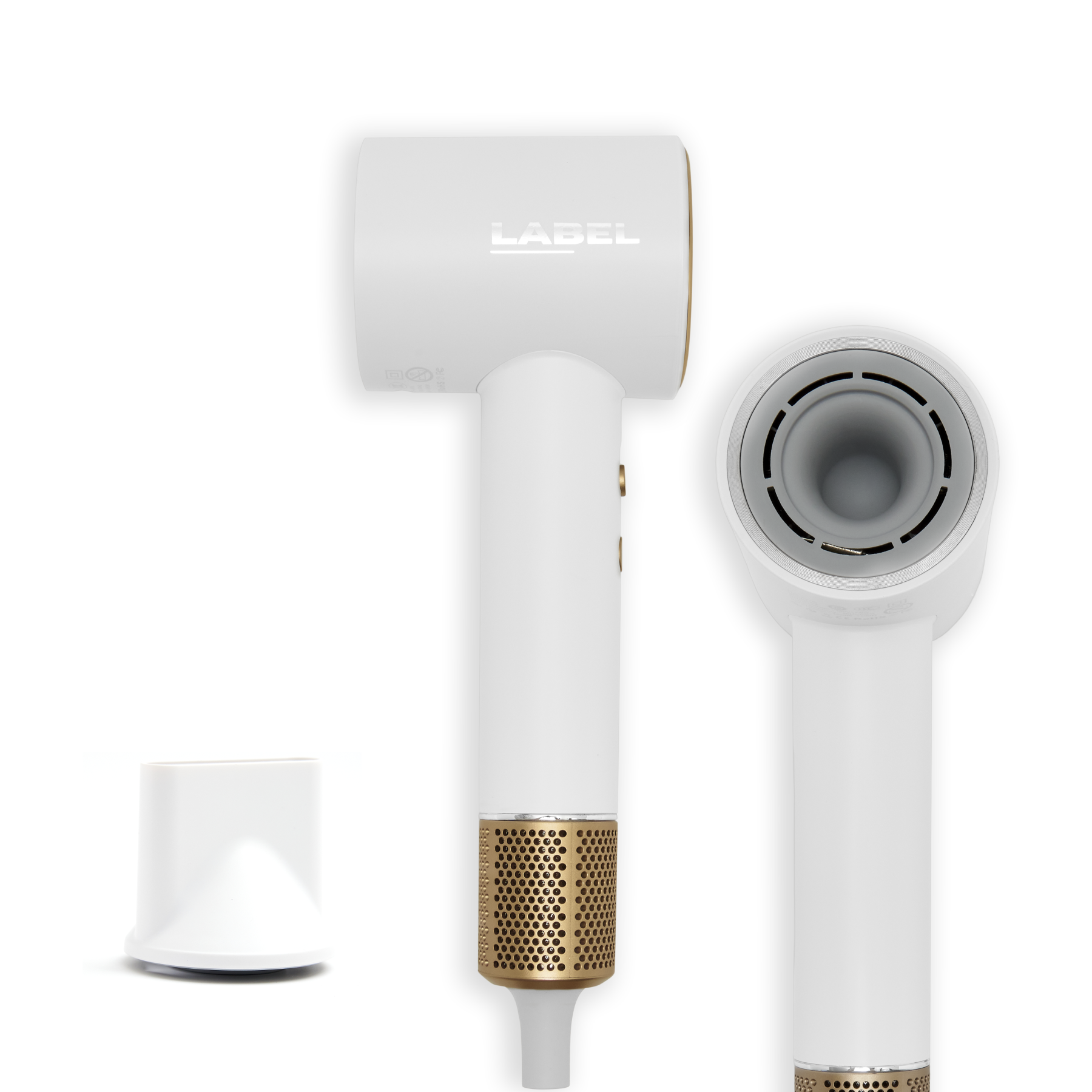 Label AirWave - High Speed Hairdryer + 1 Attachment